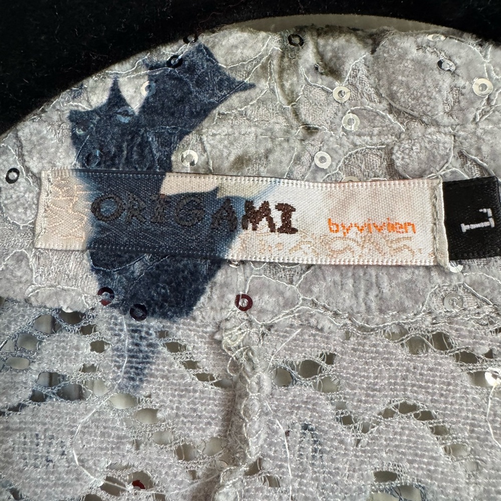 Origami by Vivien Floral Lace Sequin Blazer - Picture 3 of 4